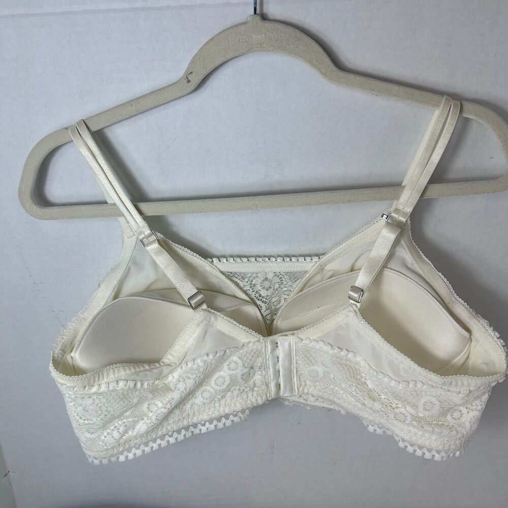 Aerie Real Power Women's Ivory Lace Wireless Convertible Push-Up Bra Size 38C - Picture 10 of 14